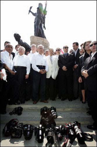 Samir Kassir Mourners Sit-in